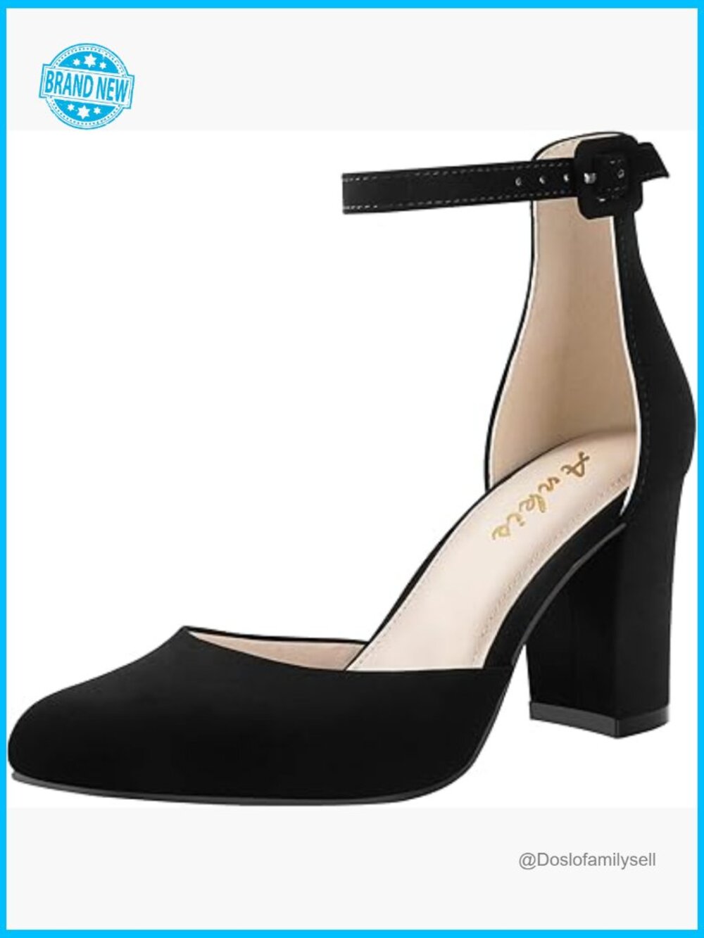 Closed Toe Chunky Block Heel Pumps for Women - 3 Inch Comfort Heels